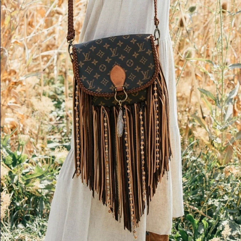 Vintage Boho Bag Large World Traveler
